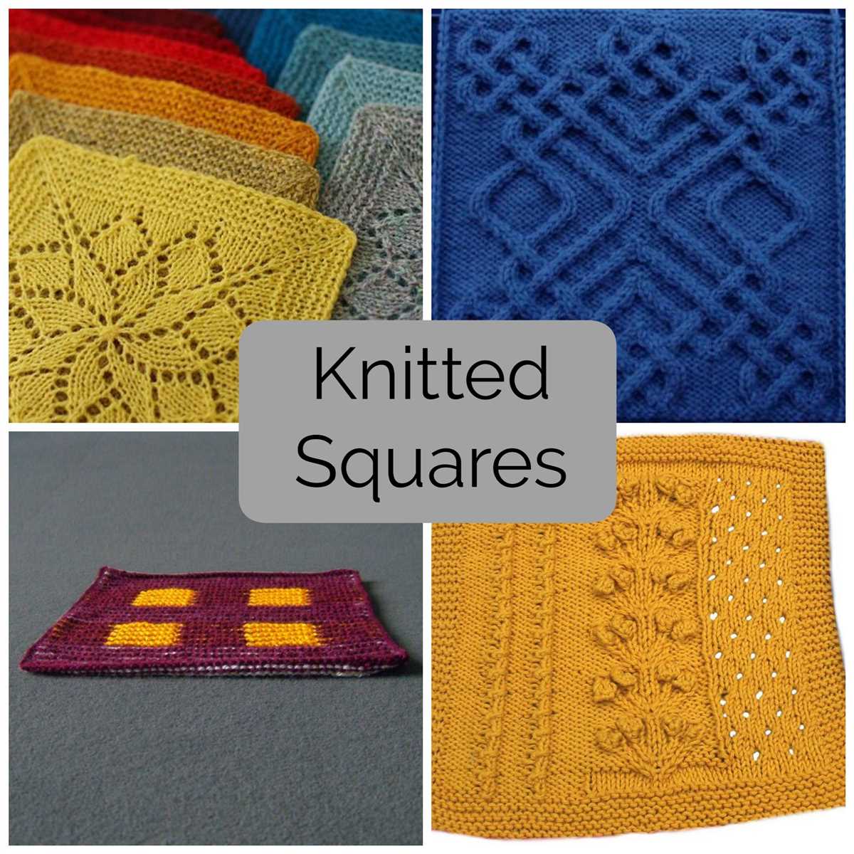 Knitted squares blanket pattern free