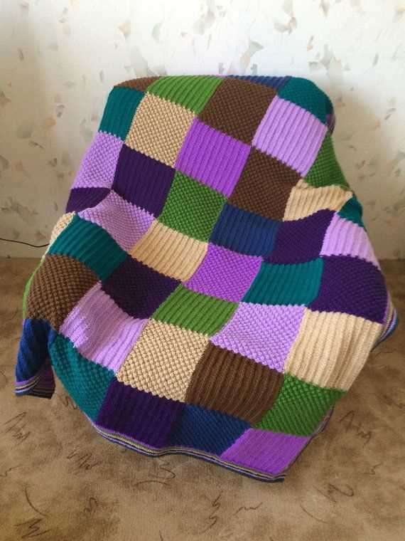 Knitted squares blanket pattern free