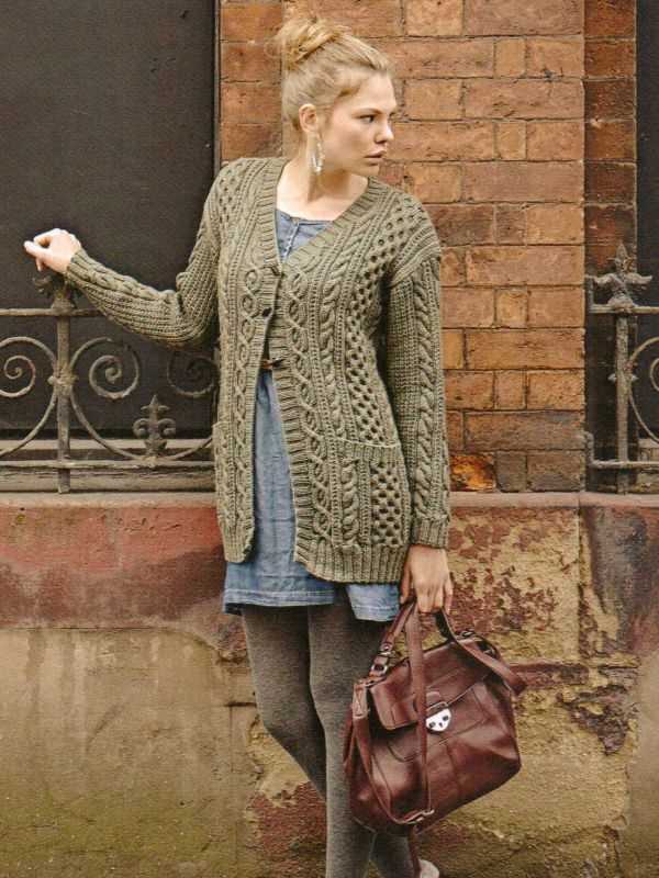 Knitted sweater coat pattern free