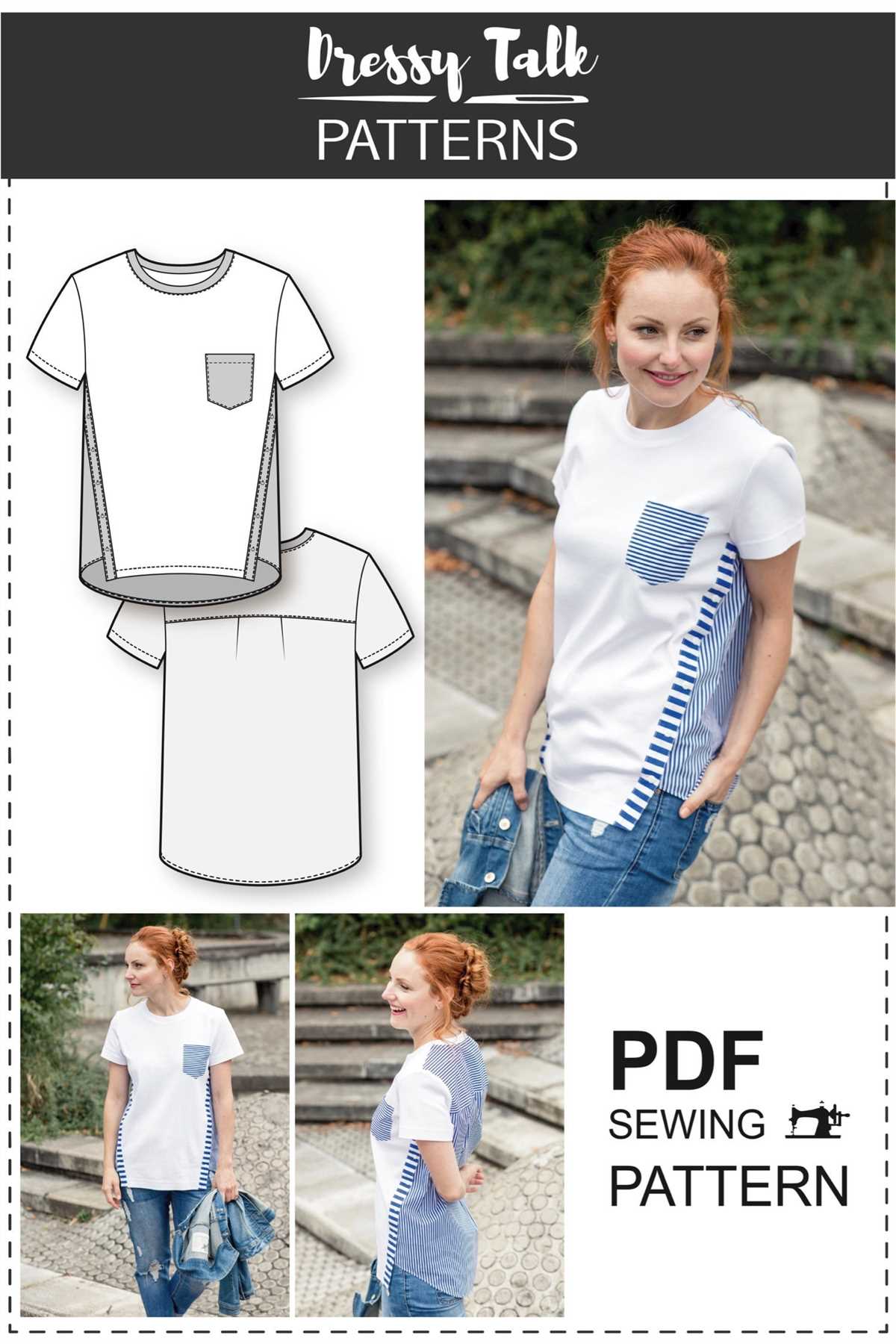 Knitted t-shirt pattern