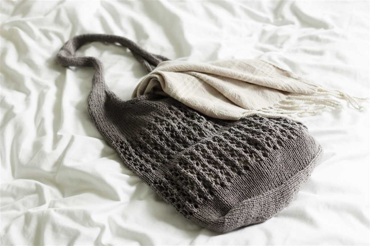 Knitted tote bag pattern free
