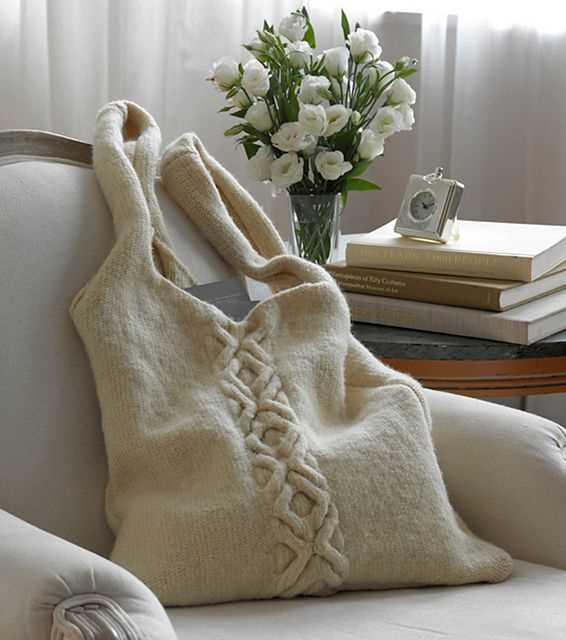 Knitted tote bag patterns