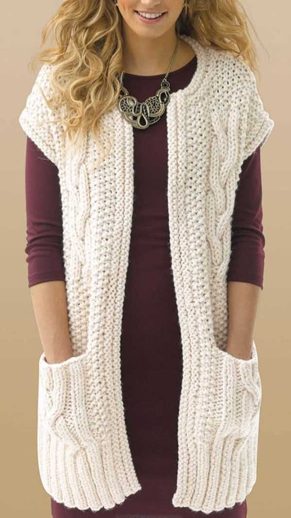 Knitted vest patterns for ladies