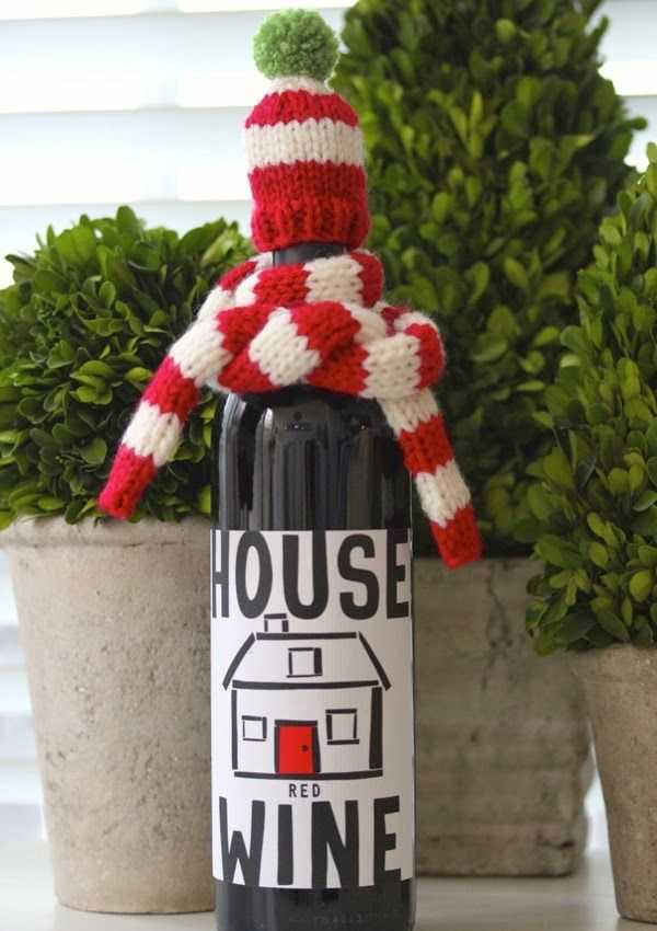 Knitted wine bottle toppers patterns