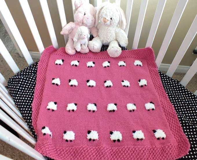 Knitting baby blanket pattern