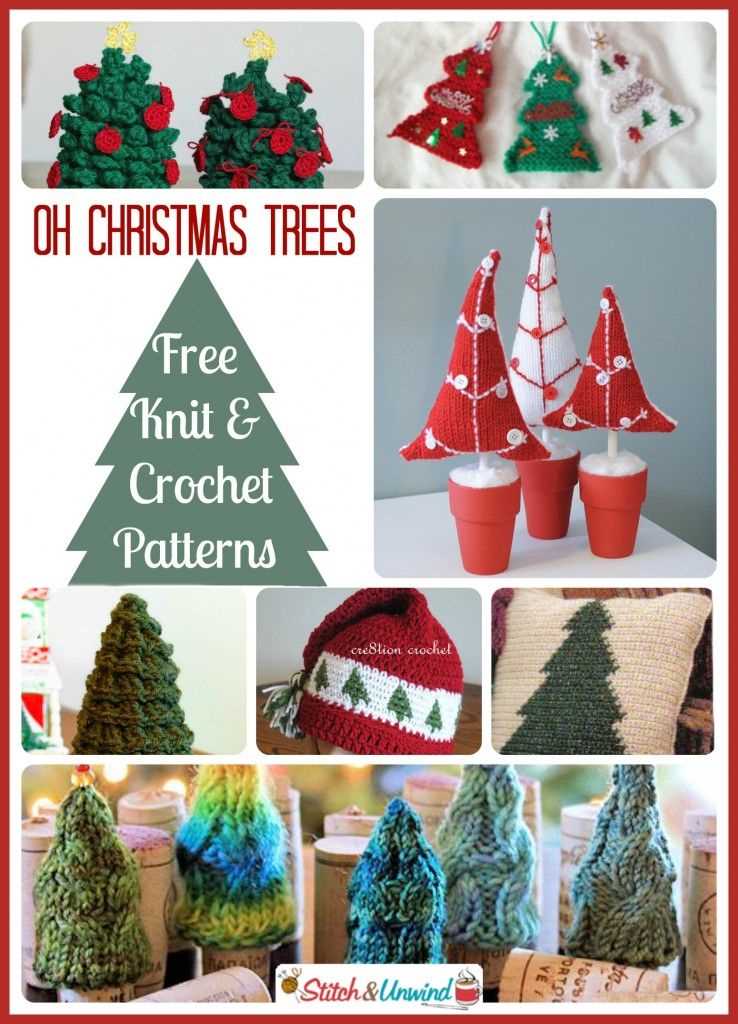Knitting christmas tree pattern