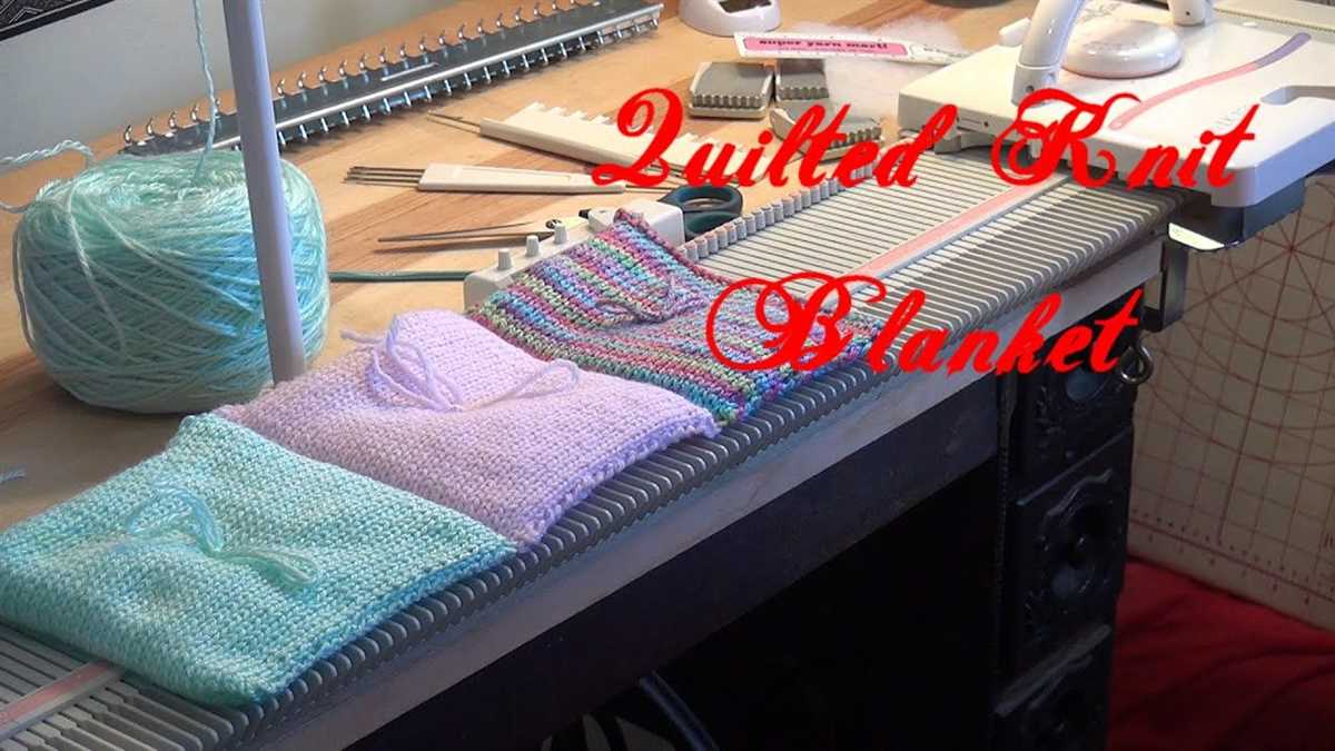 Knitting machine blanket patterns