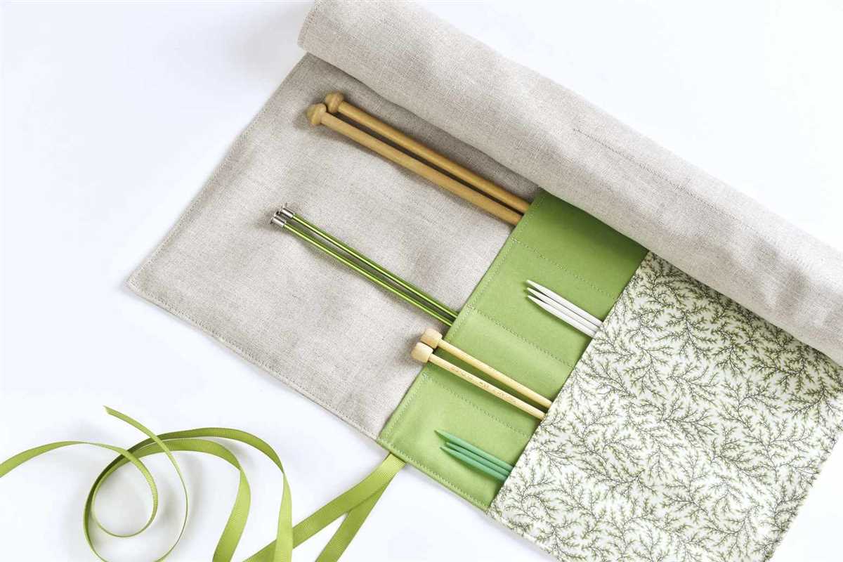 Knitting needle case pattern