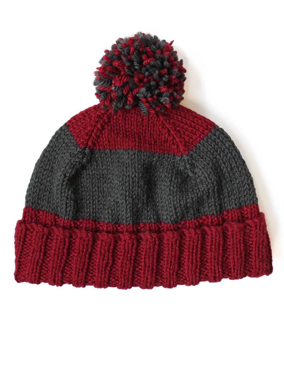 Knitting pattern for a beanie hat