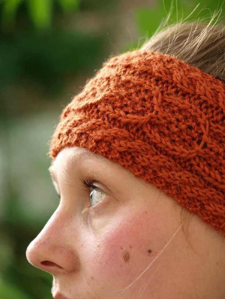 Knitting pattern for ladies headband