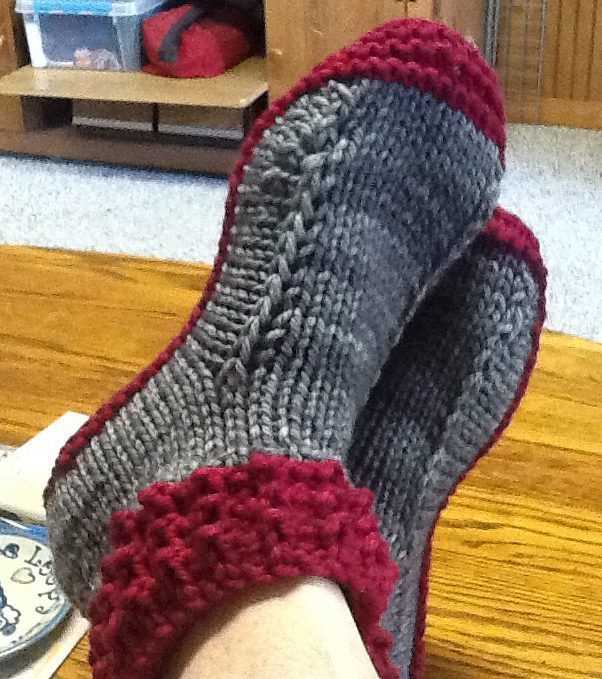 Knitting pattern for slipper socks