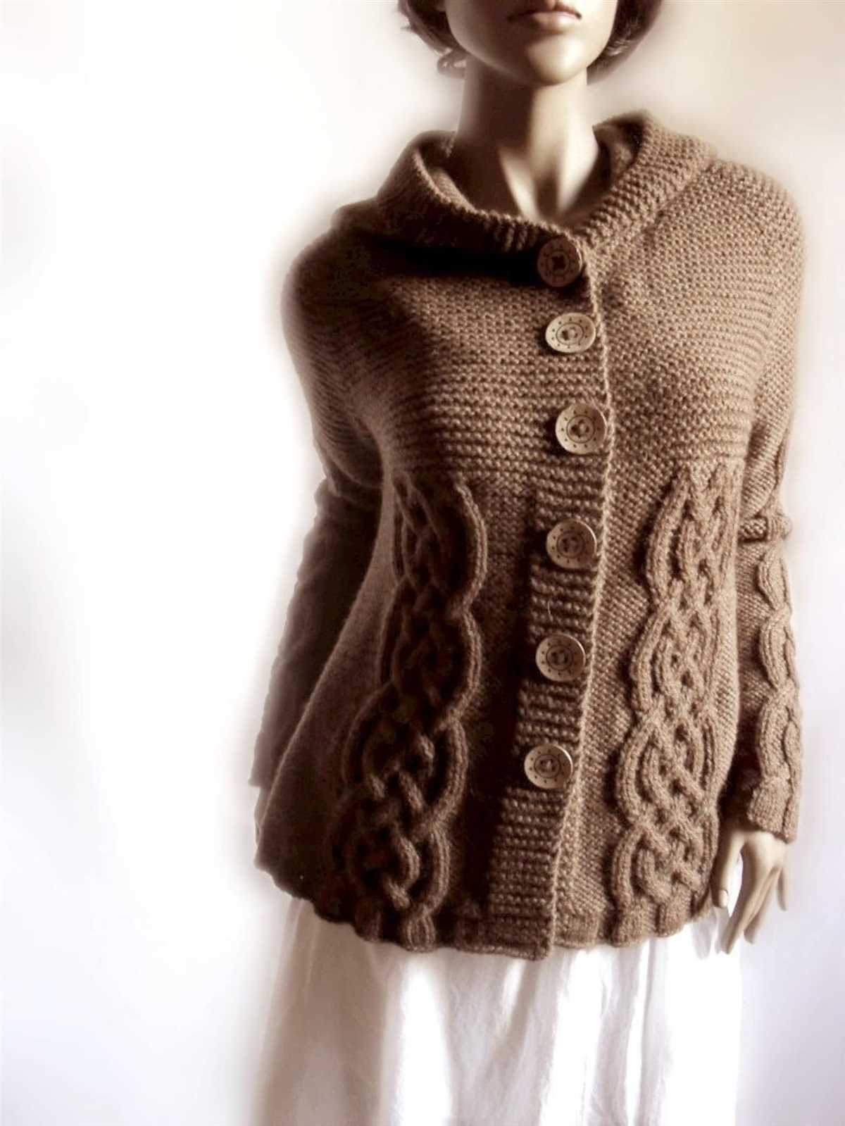 Knitting pattern hooded cardigan