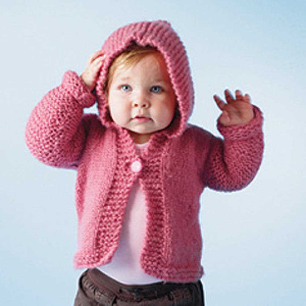 Knitting pattern hooded cardigan