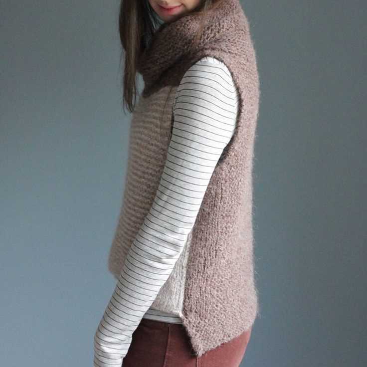 Knitting pattern vest bulky yarn
