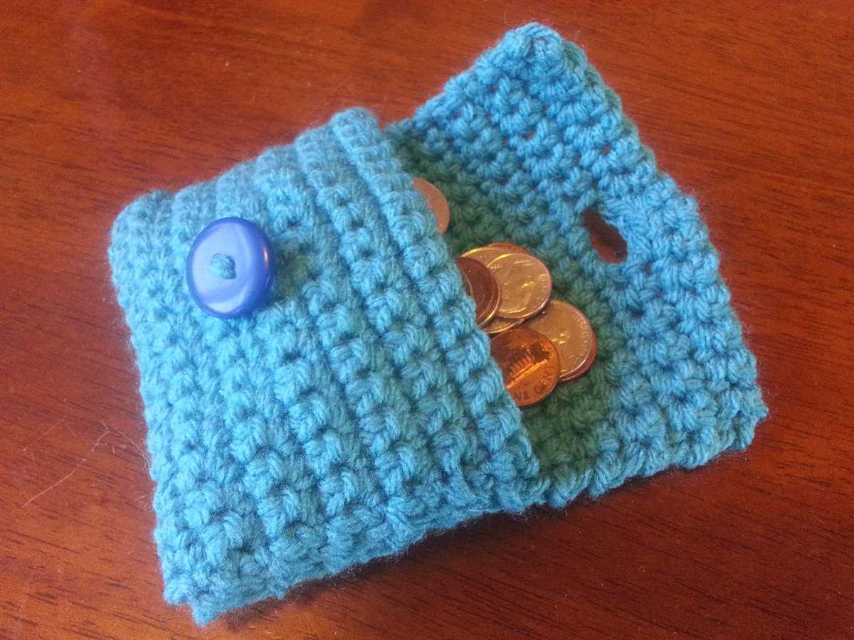 Knitting pattern wallet