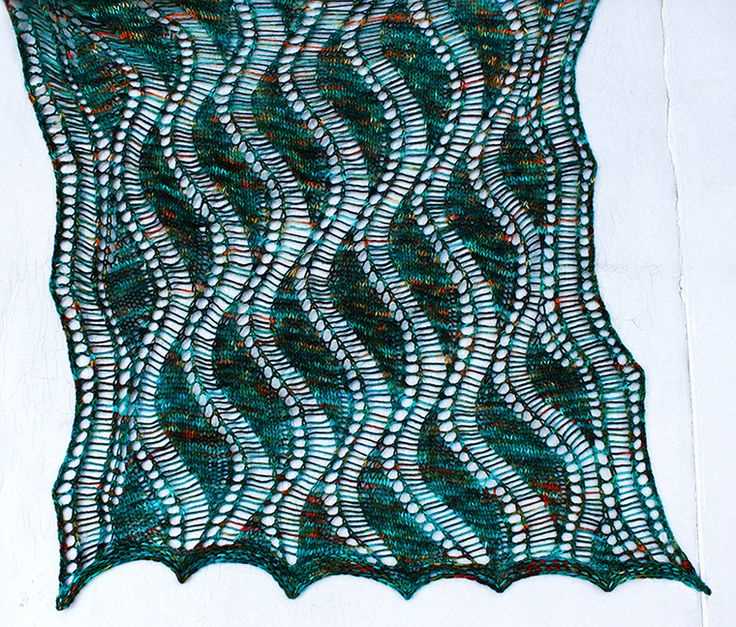 Knitting pattern waves