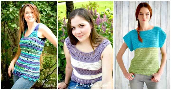 Knitting patterns cotton summer tops