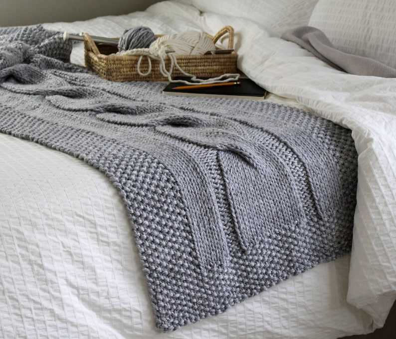Knitting patterns for bed throws