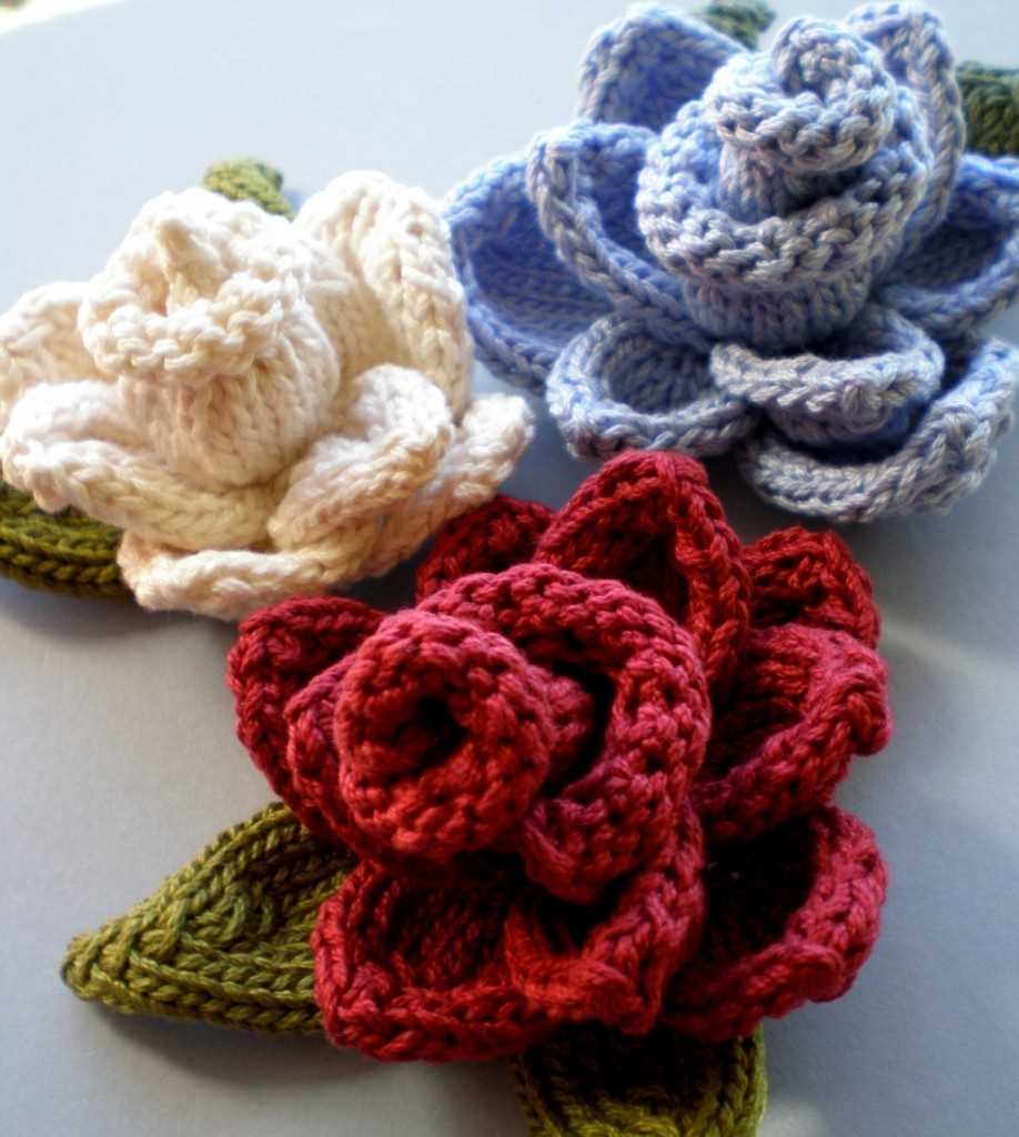 Knitting patterns for flowers