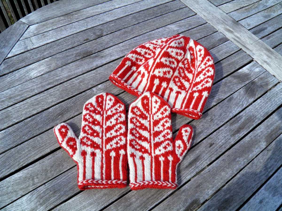 Knitting patterns for mittens and hats