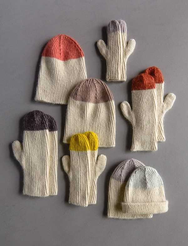 Knitting patterns for mittens and hats