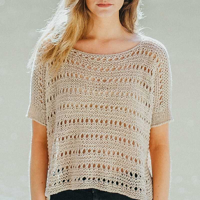 Knitting patterns for womens tops