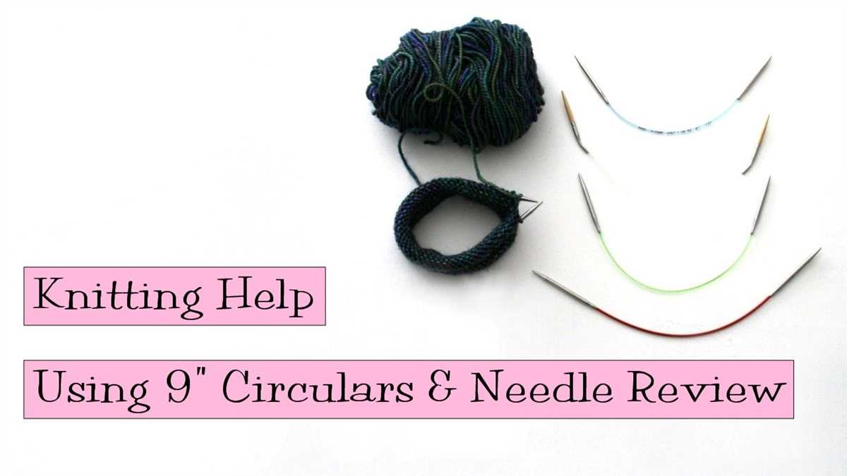 Knitting patterns using circular needles