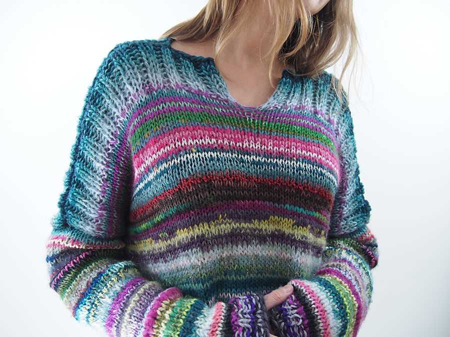 Knitting patterns using leftover yarn