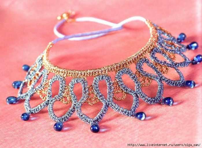 Knitting with beads patterns for necklaces