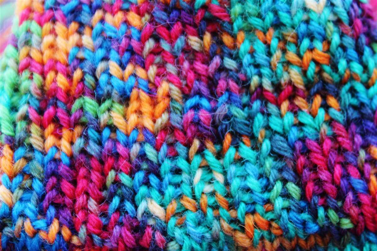 Knitting a picture pattern