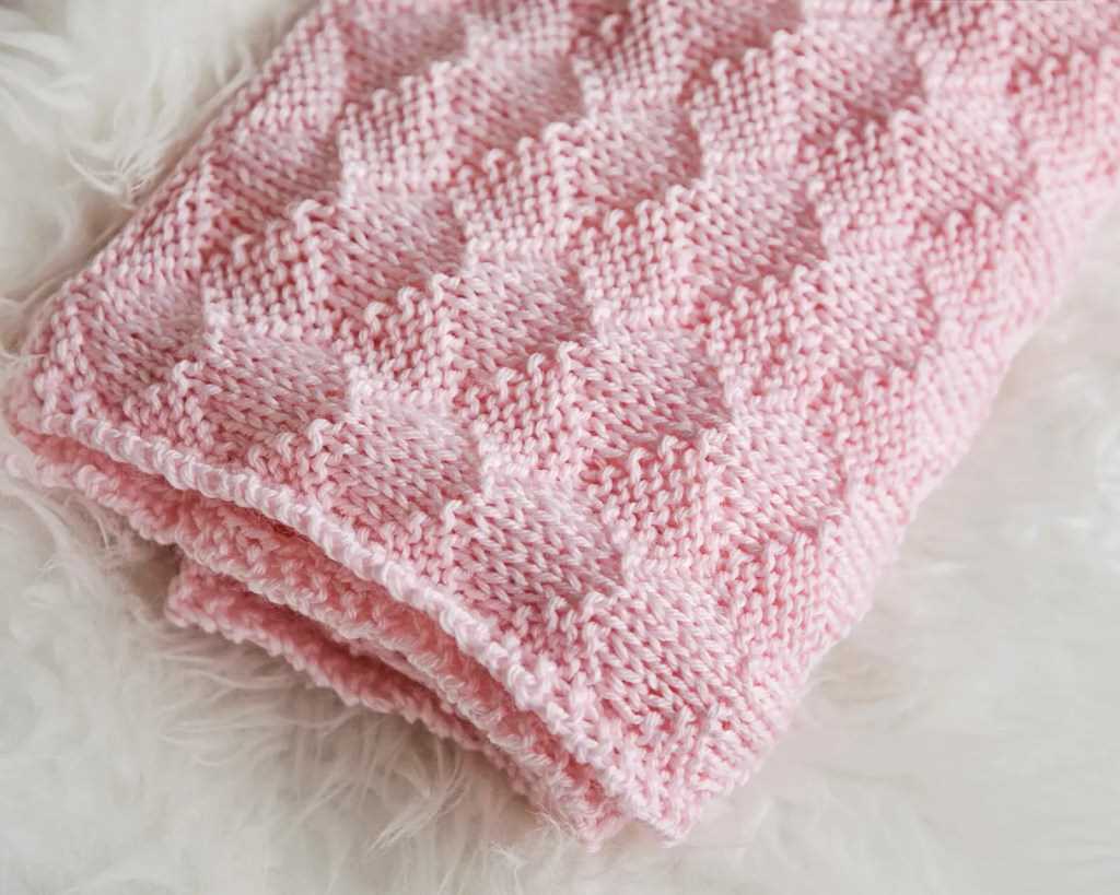 Knitting baby blanket pattern