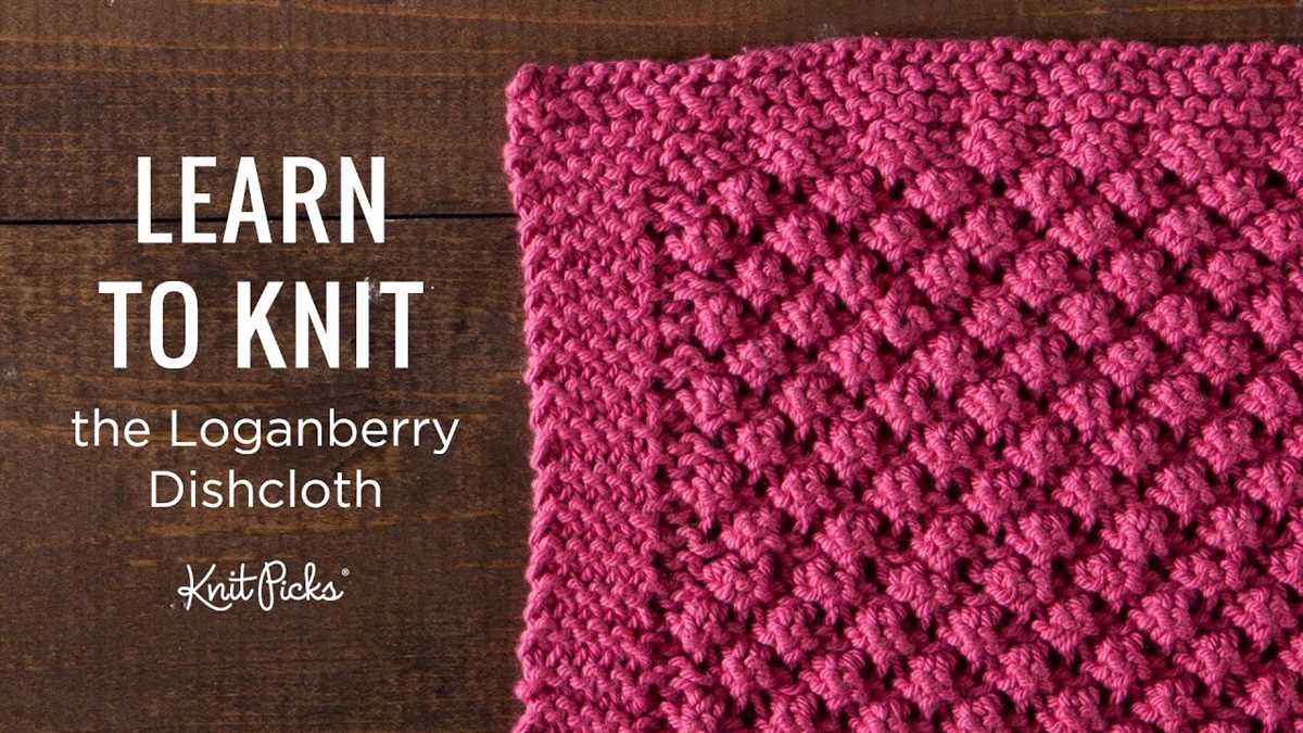 Knitting dishcloth patterns