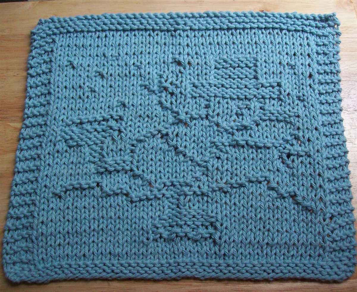 Knitting dishcloth patterns