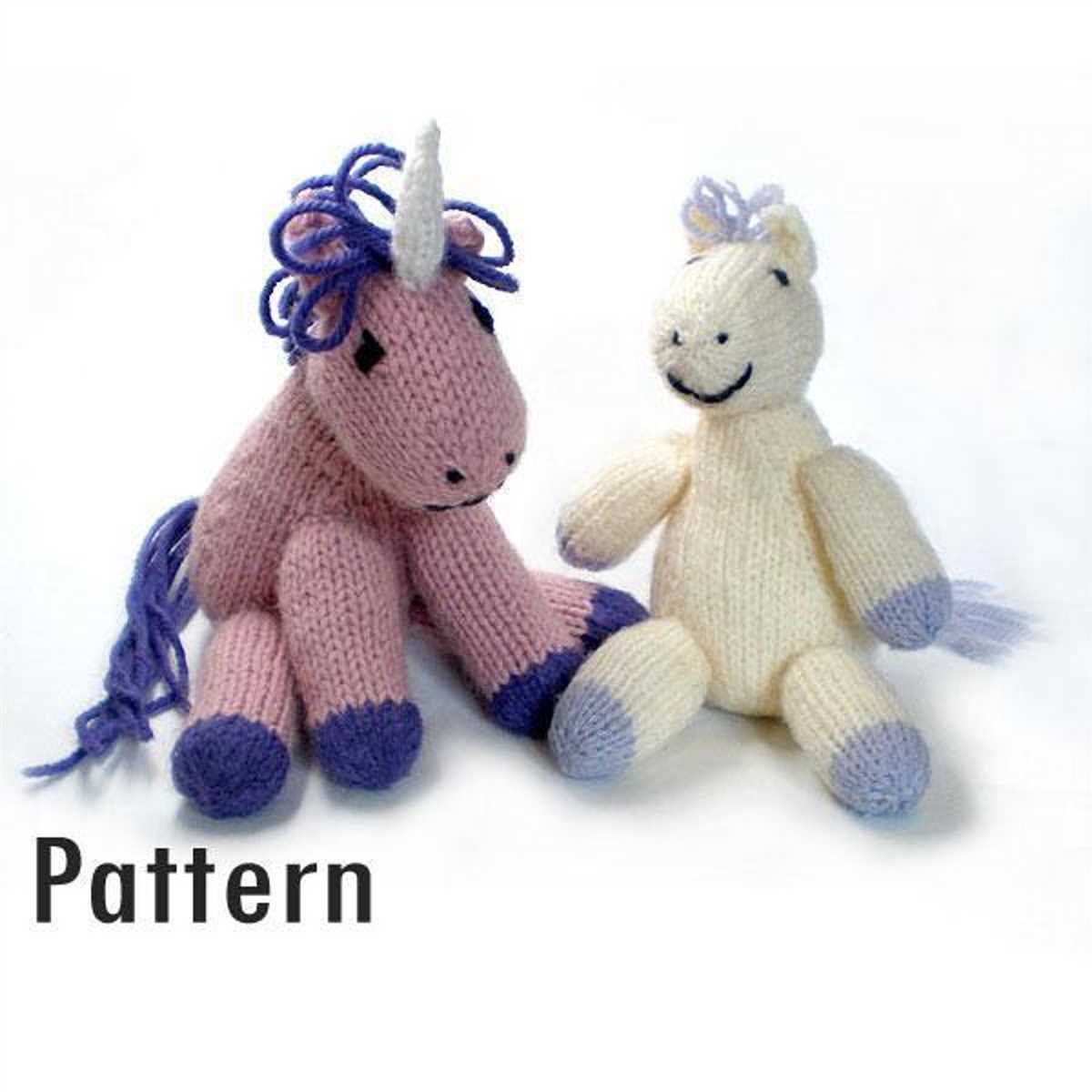 Knitting horse pattern
