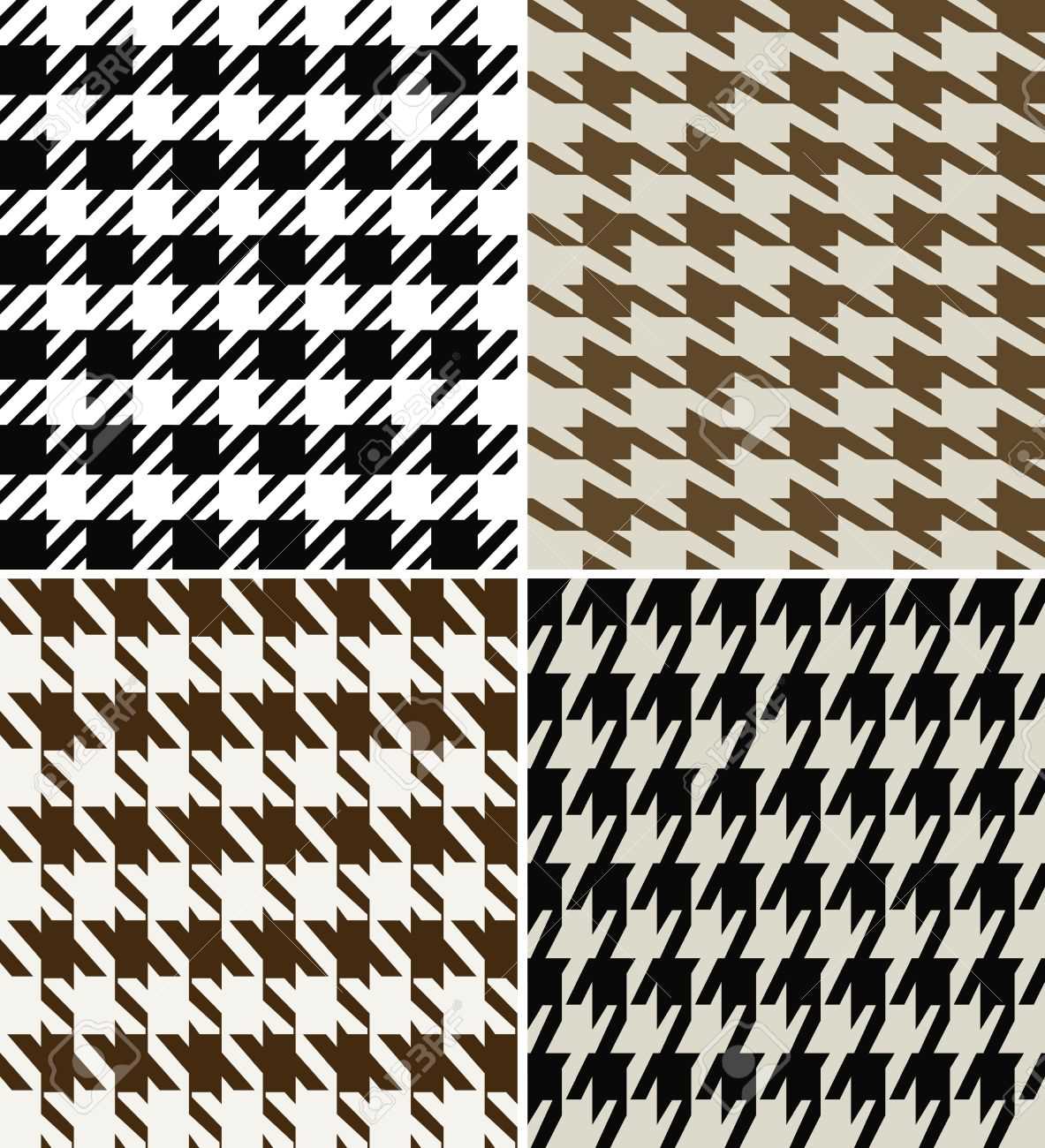Knitting houndstooth pattern