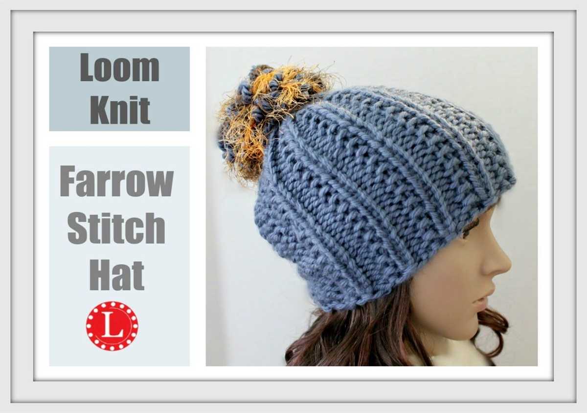 Knitting in the round hat pattern