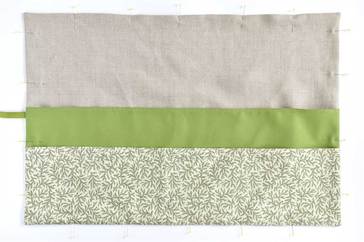 Knitting needle bag pattern