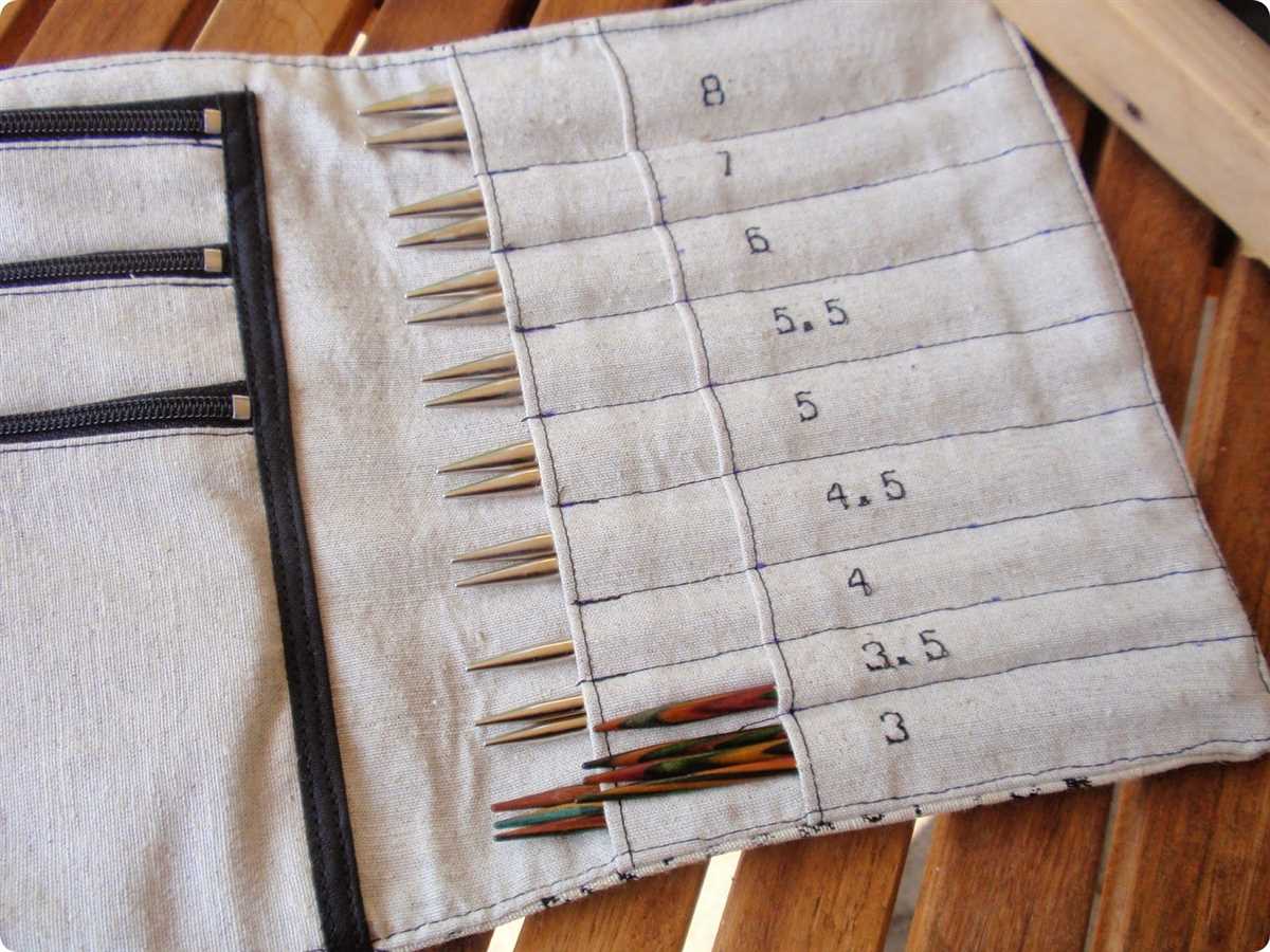 Knitting needle case pattern pdf