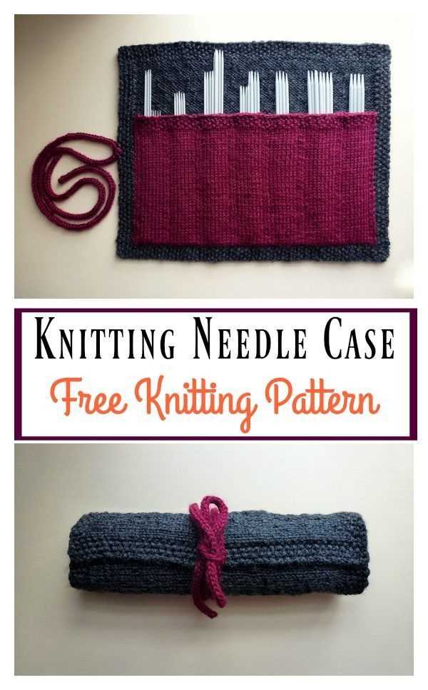 Knitting needle case pattern