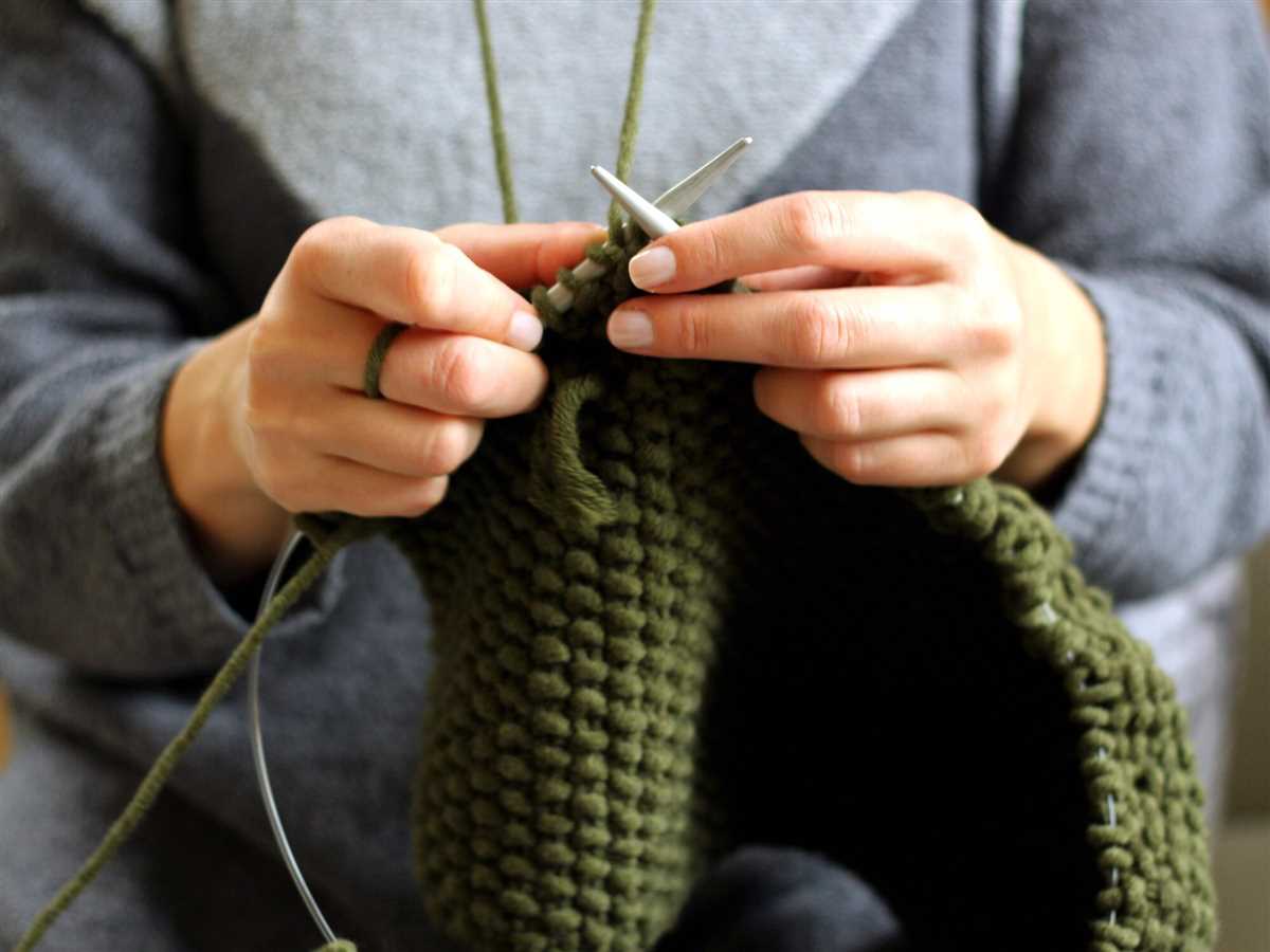 Knitting needles patterns