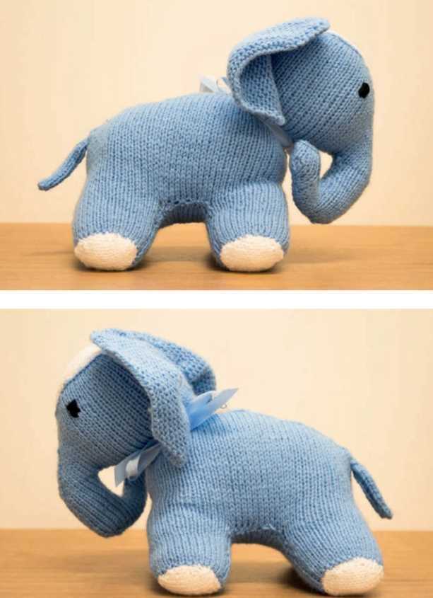 Knitting pattern for elephant toy