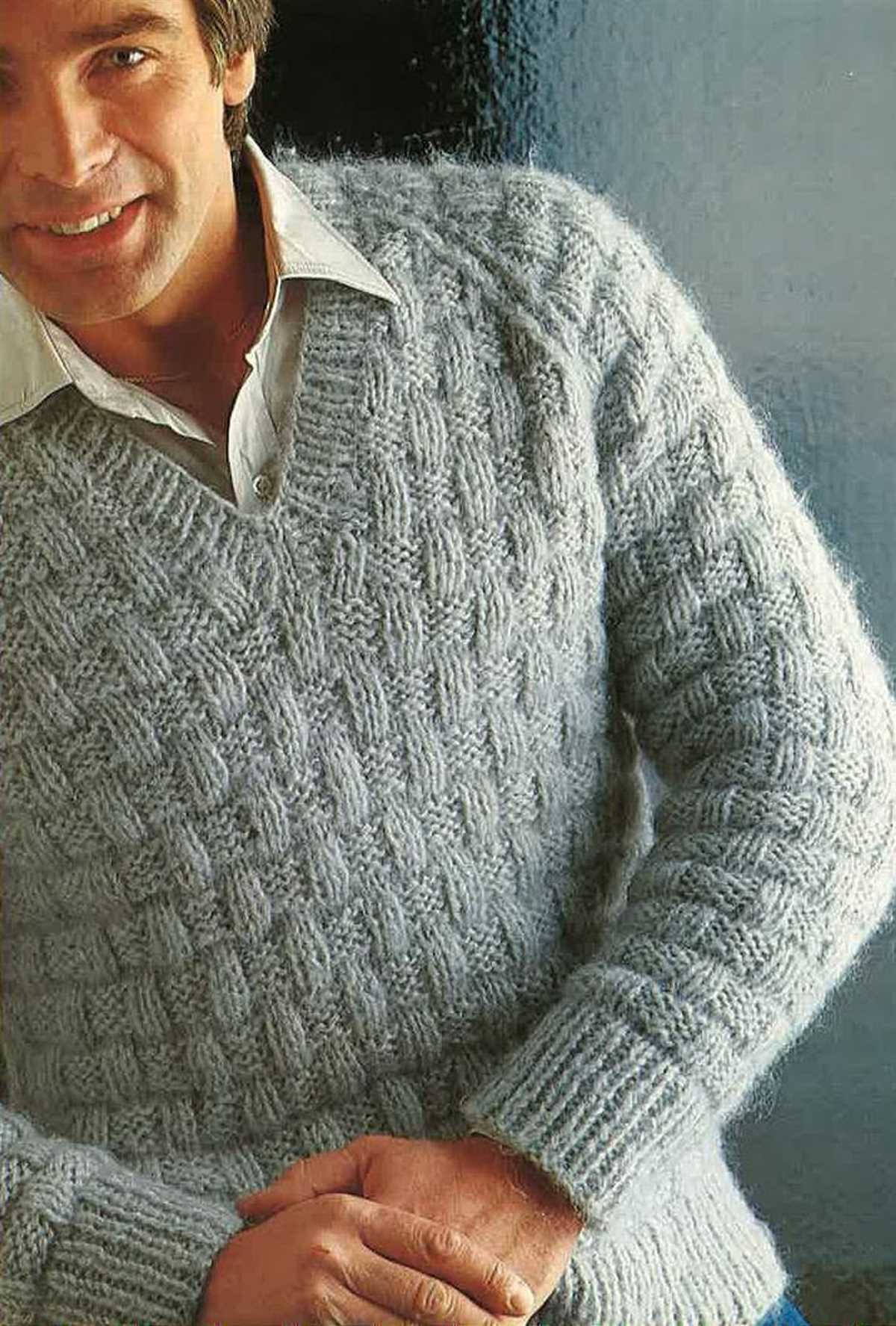 Knitting pattern for mens jumper