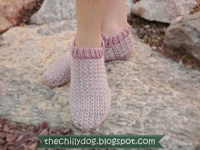Knitting pattern for slipper socks