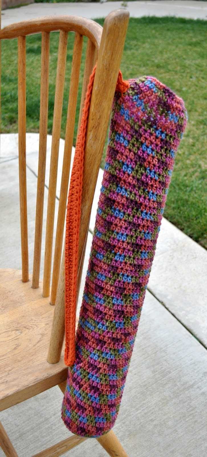 Knitting pattern for yoga mat bag