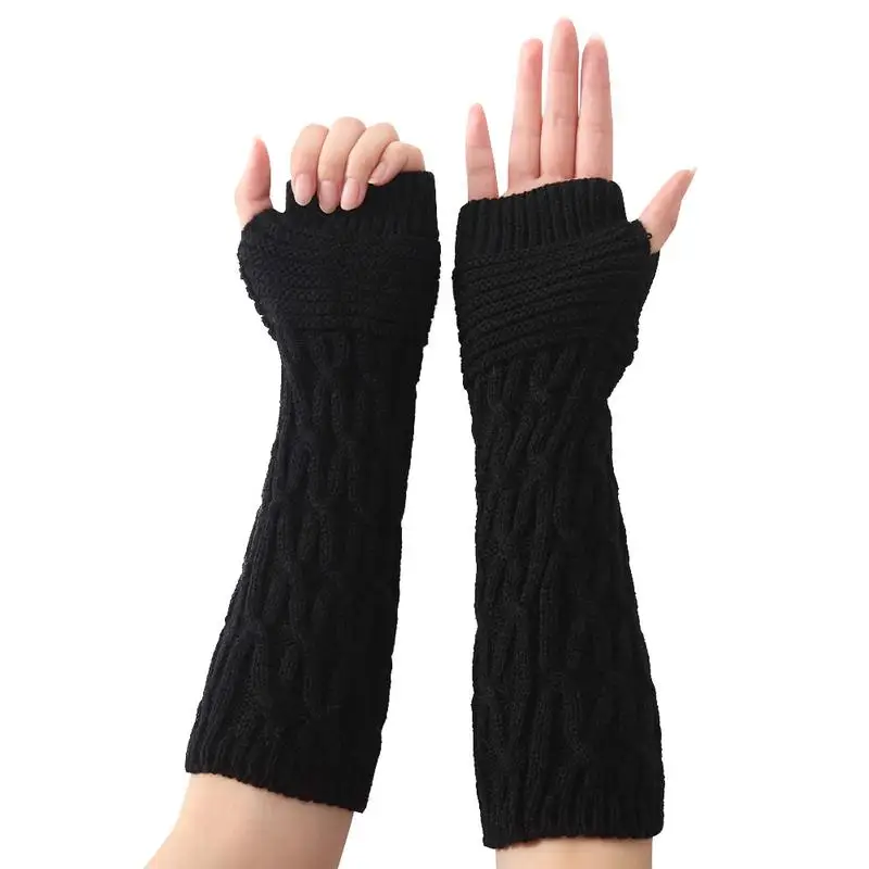 Knitting pattern gloves with half fingers
