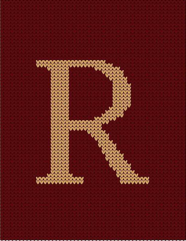 Knitting pattern letter jumper