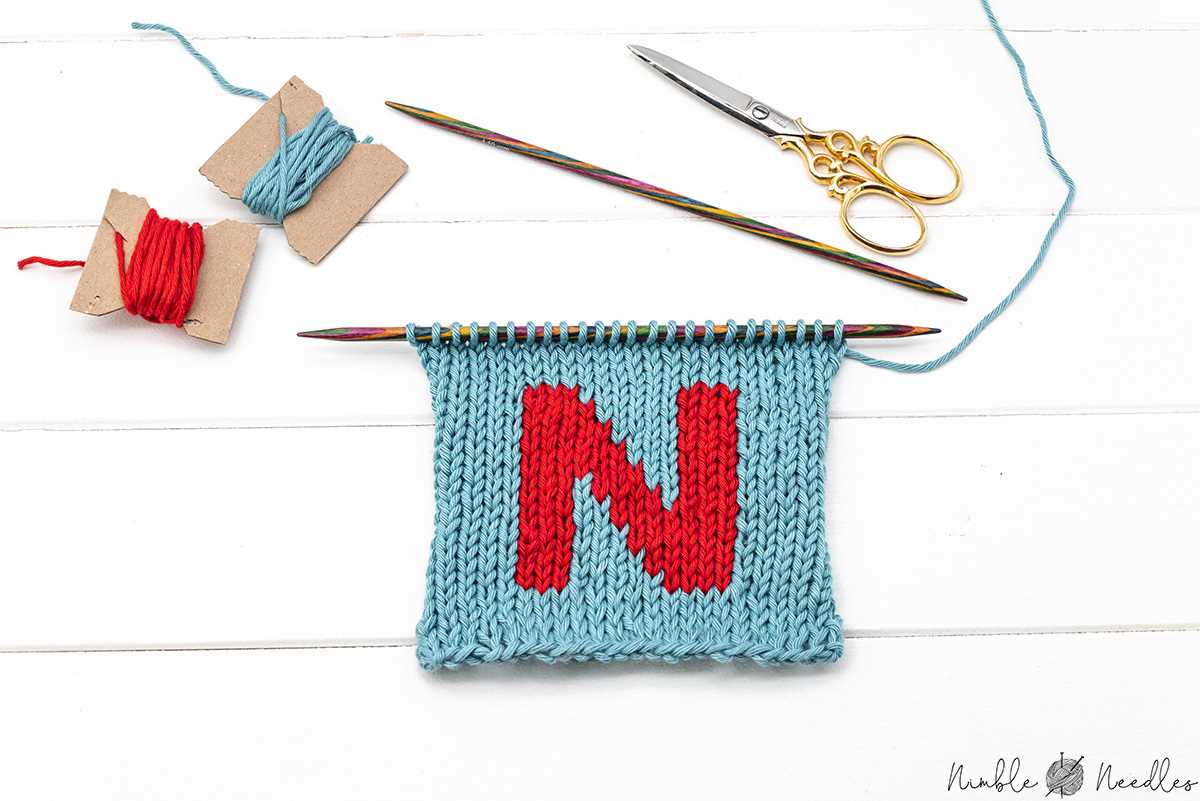 Knitting pattern letter jumper