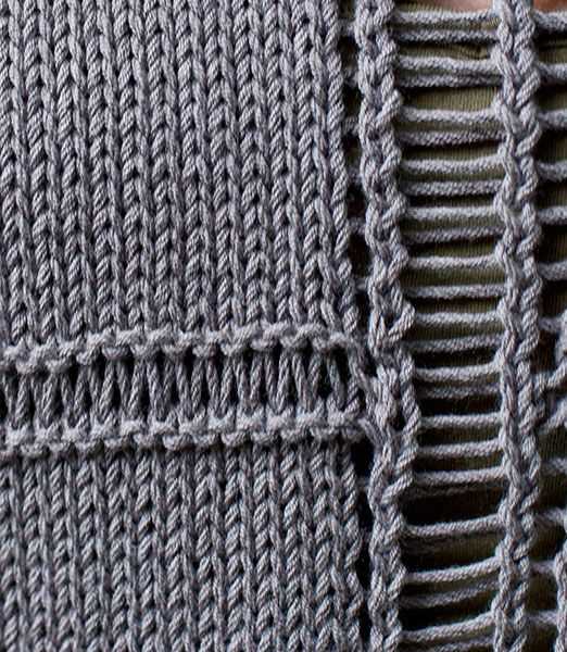 Knitting pattern parentheses