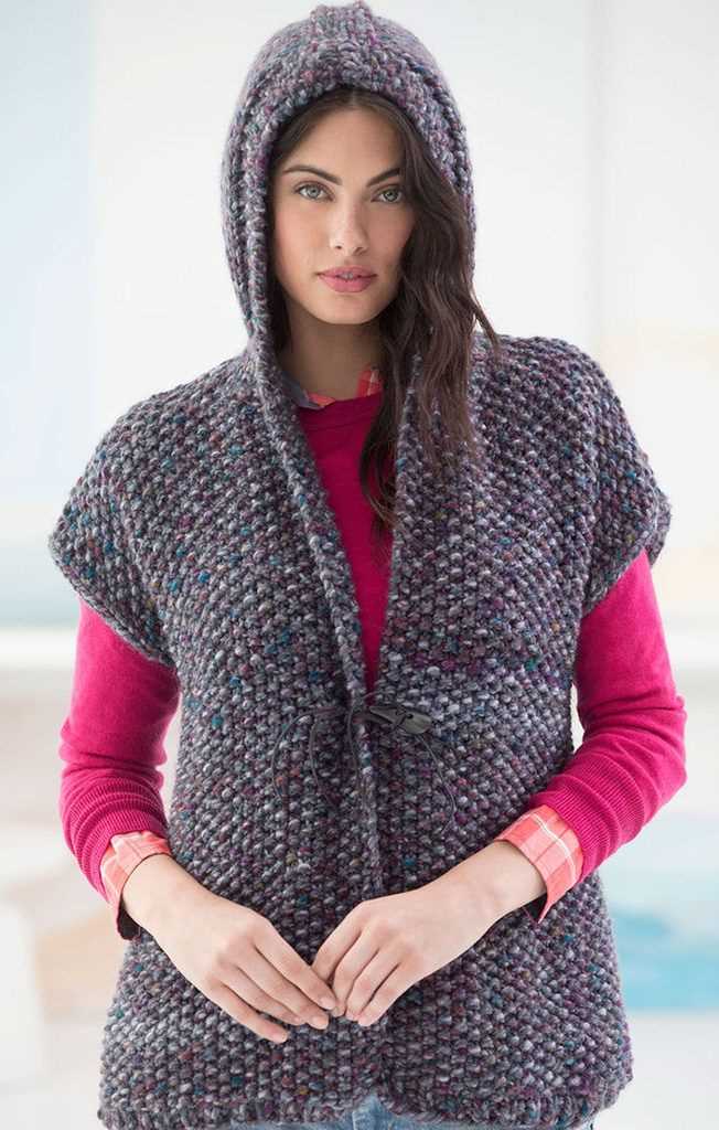 Knitting pattern vest bulky yarn