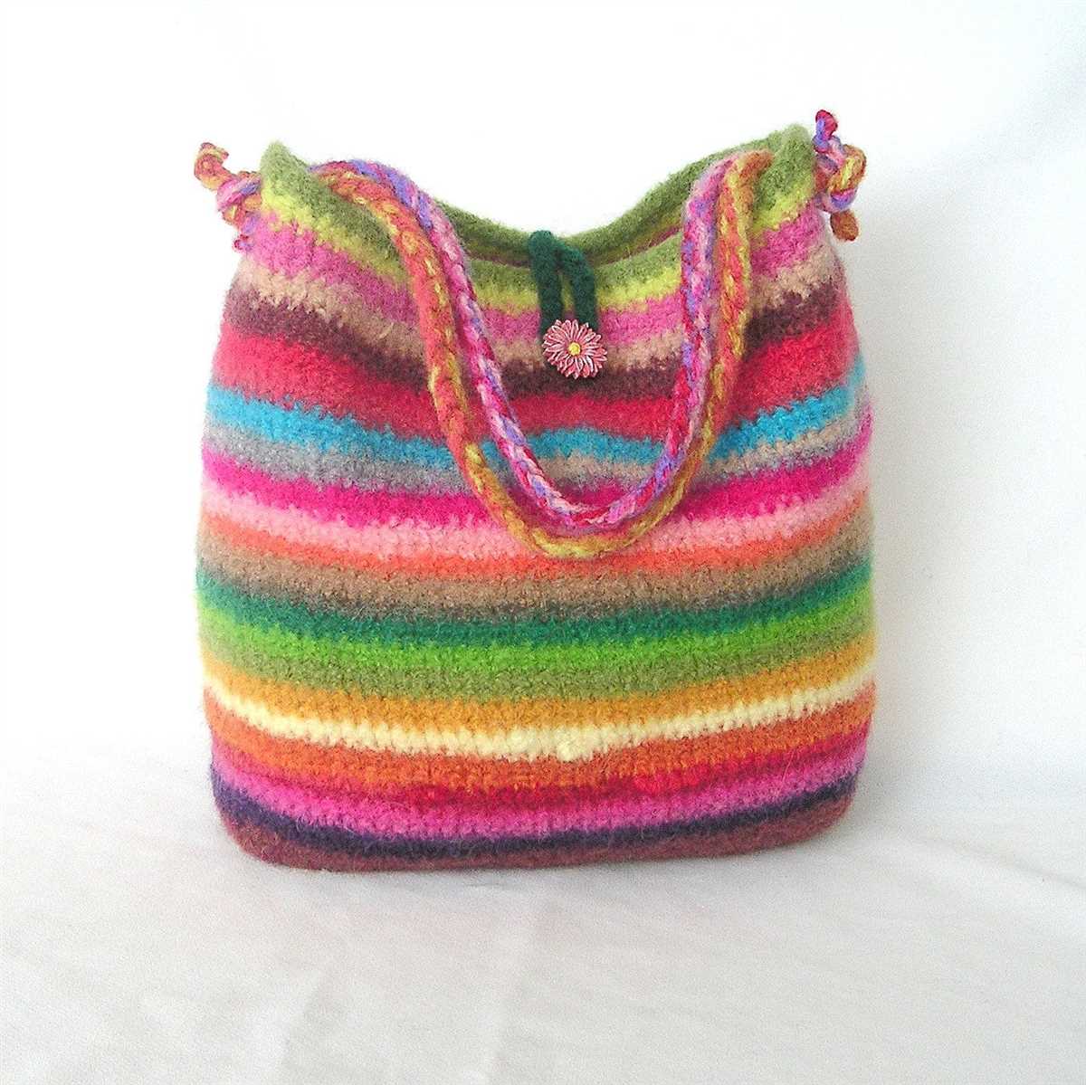 Knitting patterns for felted handbags
